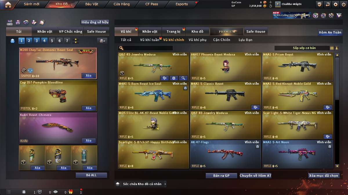 shop acc cf uy tin gia re